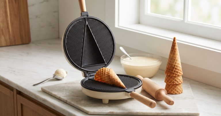How to Make Waffle Cones at Home With a Waffle Maker?